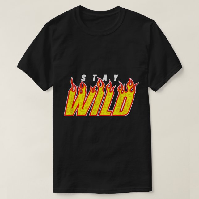 Stay Wild Merch Ben Azelart Red  T-Shirt (Design vorne)