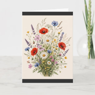 Stay Wild   Vintage Wild Herbs Botanical Design Karte
