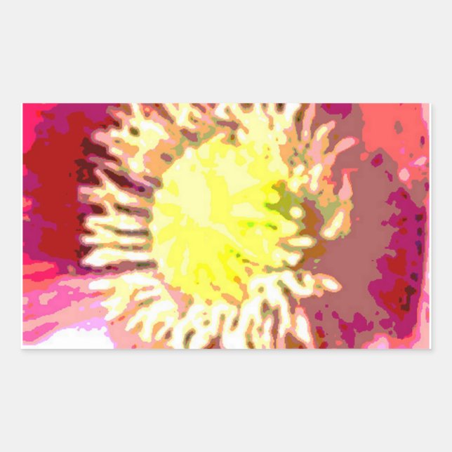 STBX Blumendekoration, Grüße, Handwerk Rechteckiger Aufkleber (Vorderseite)