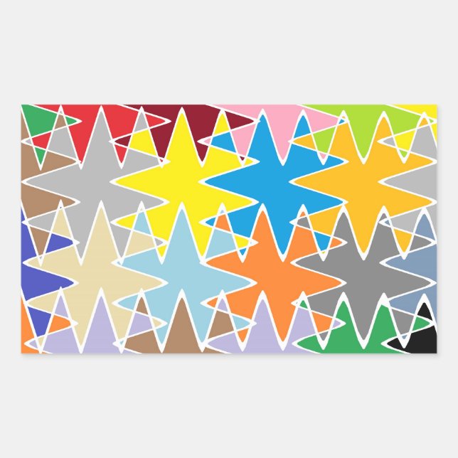 STBX Novino Star Rythem Dance Rechteckiger Aufkleber (Vorderseite)