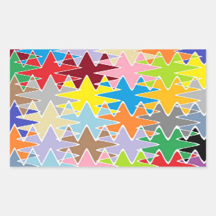 STBX Novino Stern-Rhythmus-Tanz Rechteckiger Aufkleber