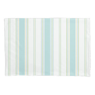 Std Pillowcase Set von 2 in St Ives Stripe seaglas Kissenbezug