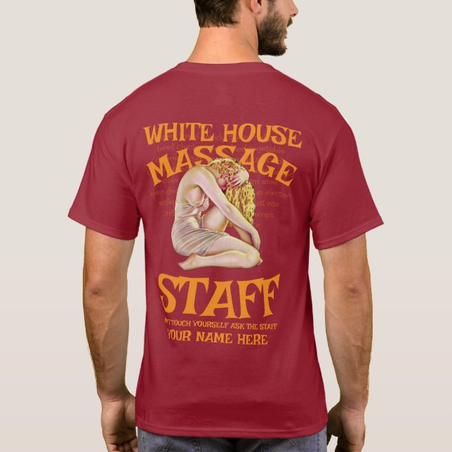 STD VD WHITE HOUSE STAFF LOGO PASSENDES TEE SHIRT  (Rückseite)