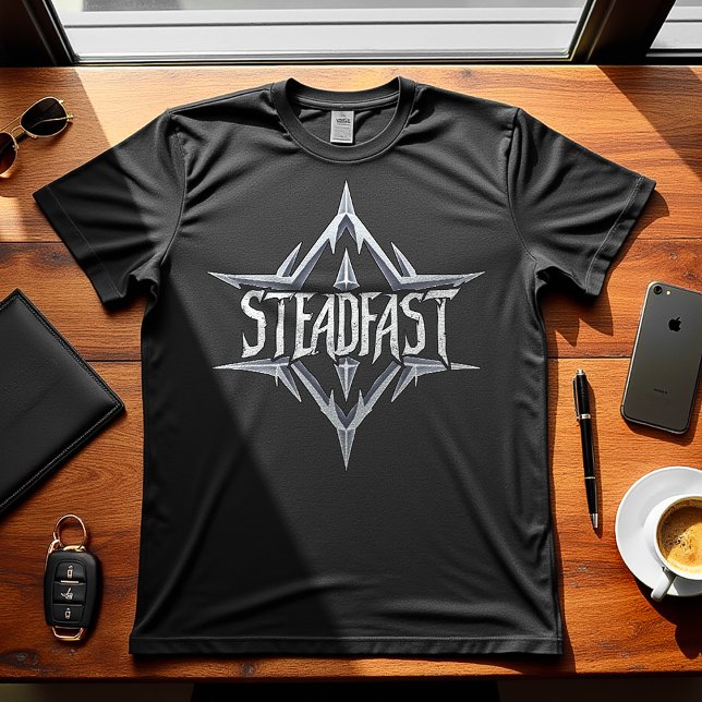 Steadfast - Motivierend Design T-Shirt (Von Creator hochgeladen)