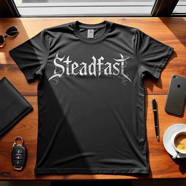 Steadfast - Motivierend Design T-Shirt (Von Creator hochgeladen)
