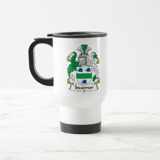 Steadman Familienwappen Reisebecher (Links)