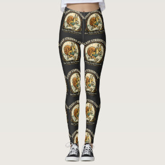 Steady Striders Club Lustiger Schneckenläufer Vint Leggings