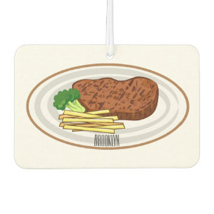Steak Cartoon Illustration Autolufterfrischer