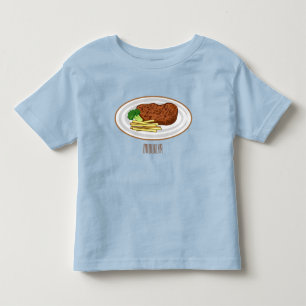 Steak Cartoon Illustration Kleinkind T-shirt