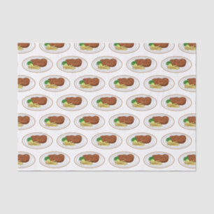 Steak Cartoon Illustration Seidenpapier