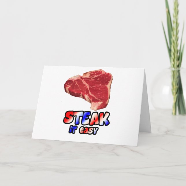 Steak es einfach karte (Vorderseite)