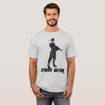 Steak-Esser - T - Shirt mit festem Hank