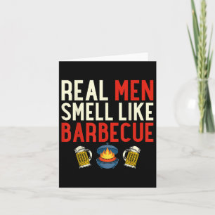 Steak Grilling Funny Grillen Koch Real Men riechen Karte