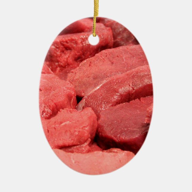 Steak Keramik Ornament (Vorne)
