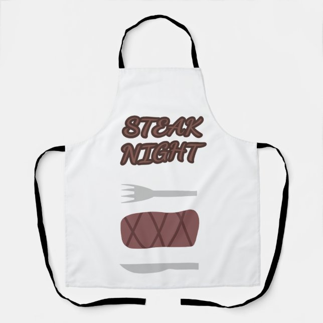 Steak Night Schürze (Vorderseite)