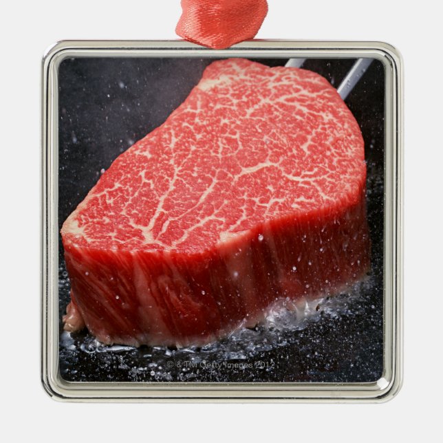 Steak Ornament Aus Metall (Vorne)