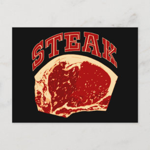 Steak Postkarte