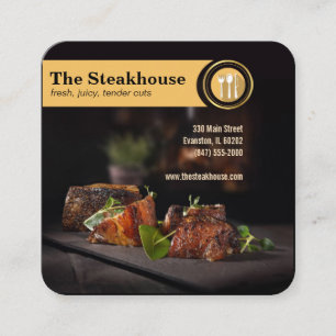 Steakhouse Restaurant Visitenkarte