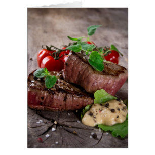 Steaks aus gegrillter Grillen mit frischen Kräuter
