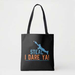 Steal I wage Ya - Baseball Softball Shirt Tote Bag