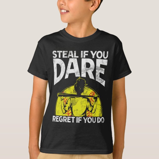 Steal If You Dare Softll Catcher Game Day Vibes So T-Shirt (Vorderseite)