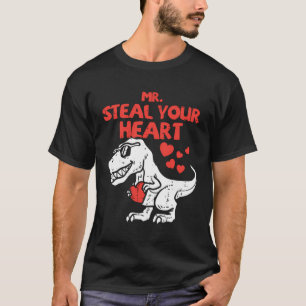 Steal Your Heart Dino Valentinstag Ba T-Shirt