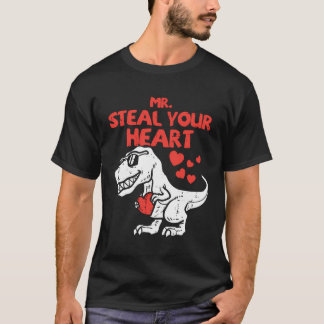 Steal Your Heart Dino Valentinstag Ba T-Shirt
