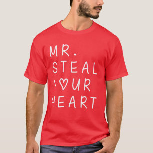 Steal Your Heart Valentinstag Funny V-Day Boy T-Shirt