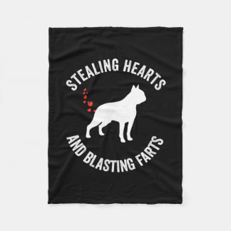 Stealing Heart and Blade Furzen Boston Terrier Fleecedecke