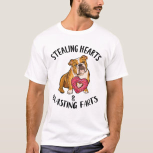 Stealing Hearts Blade Furzen Bulldog Valentine T-Shirt