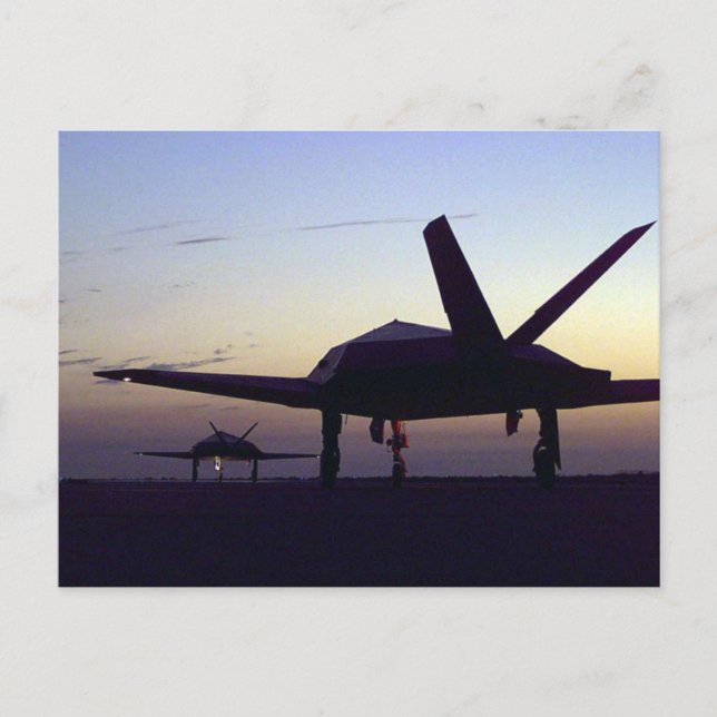 Stealth Fighter Postkarte (Vorderseite)