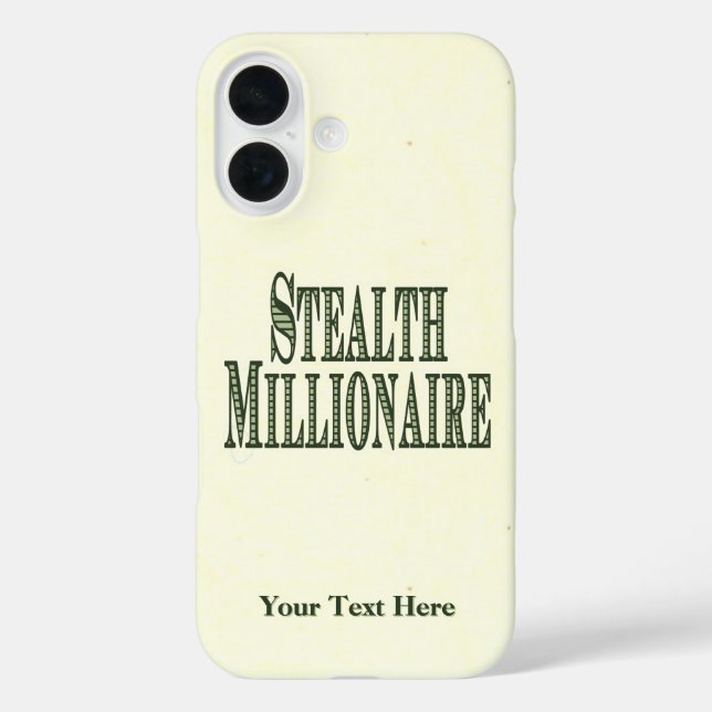 Stealth Millionaire Case-Mate iPhone Case (Rückseite)