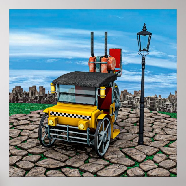 Steam Cab-Taxi Poster (Vorne)