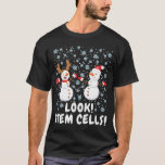 Steam Cell Snowman Christmas Science T-Shirt<br><div class="desc">Stem Cell Snowman Weihnachtswissenschaft.</div>