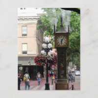 Steam Clock Gastown/Greetings from BC, Kanada