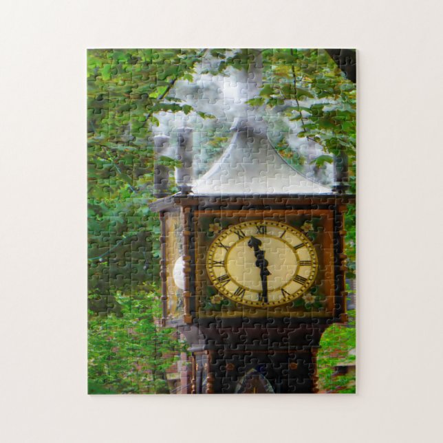 Steam Clock Vancouver. Puzzle (Vertikal)