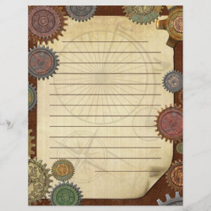 Steam Elegance Steampunk SCRAPBOOK STATIONARY