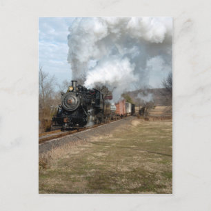 Steam Freight Lahaska Vertical Postcard Postkarte