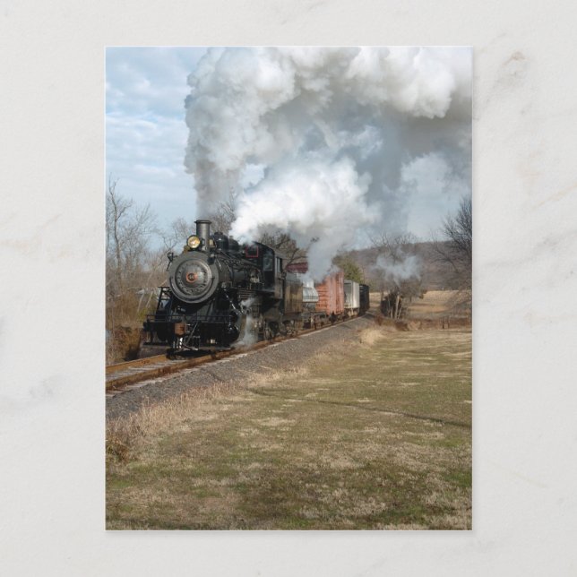 Steam Freight Lahaska Vertical Postcard Postkarte (Vorderseite)