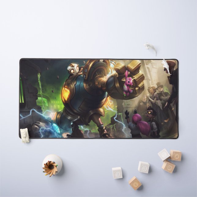 Steam Golem Gaming Desk Mat | Anpassbare Pad Schreibtischunterlage (Kindertisch)