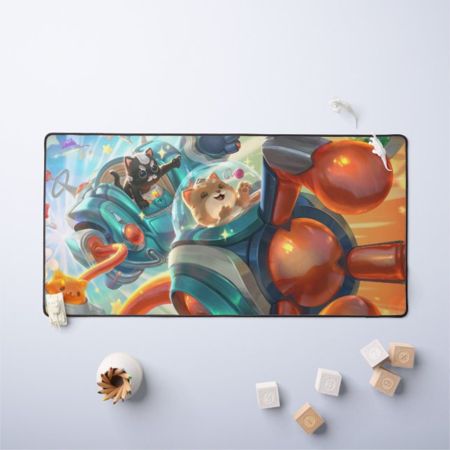 Steam Golem Gaming Desk Mat | Anpassbare Pad Schreibtischunterlage (Kindertisch)