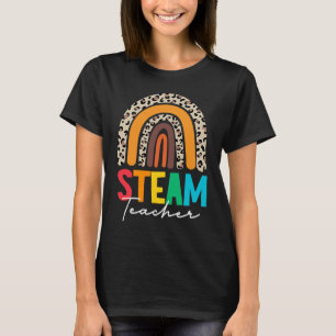 STEAM Lehrer Squad Leopard Zurück zur Schule STEM  T-Shirt
