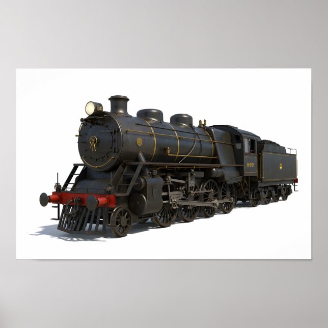 Steam Locomotive Poster (Vorne)