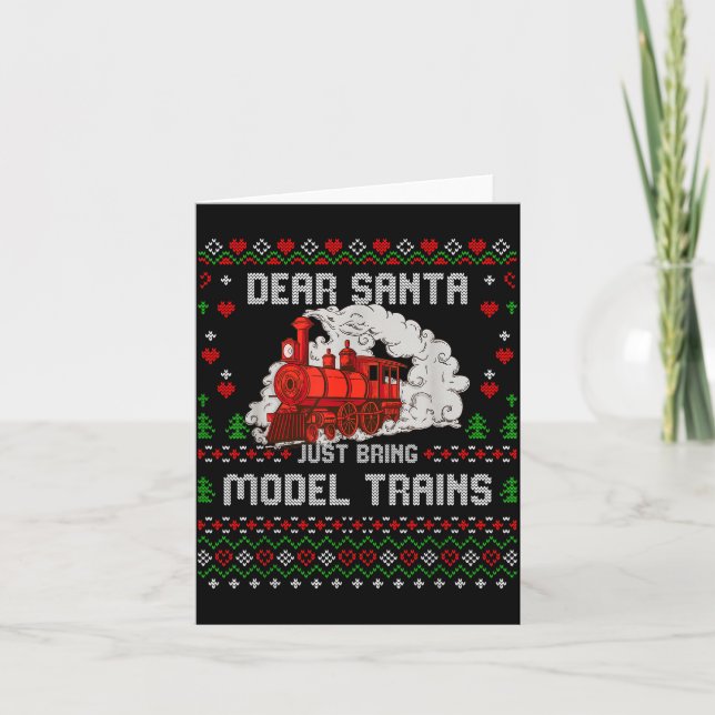 Steam Model Trains Collector Christmas Ugly Xmas S Karte (Vorderseite)