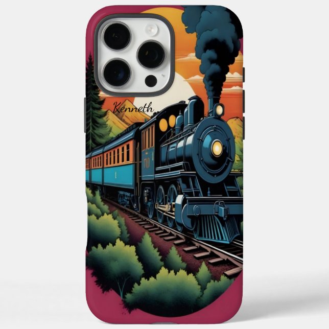 Steam Motor Sunset Journey Case-Mate iPhone Hülle (Rückseite)