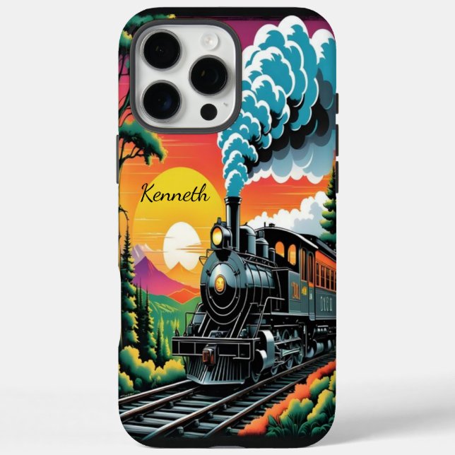 Steam Motor Sunset Journey Case-Mate iPhone Hülle (Rückseite)