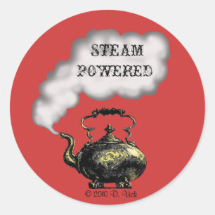 Steam Powered Sticker