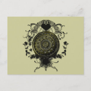 Steam Punk Cog Design Postkarte