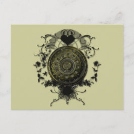 Steam Punk Cog Design Postkarte