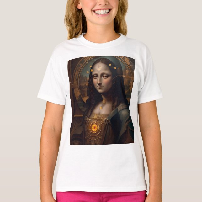 Steam Punk Mona Lisa T-Shirt (Vorderseite)